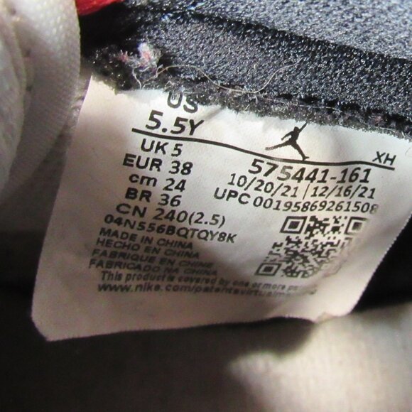 Nike Air Jordan 1 High OG 575441-161 Red Basketball Shoes Sneakers Size 5.5 Y - Picture 9 of 10
